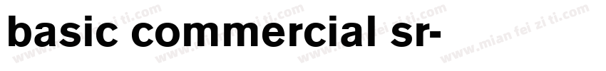 basic commercial sr字体转换